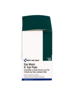 Pac-Kit 7-600 6-Piece Eye Flush Kit with 4-Oz. Eye Wash Solution, Eye Flushing Cup, 2 Eye Pads and 2 Adhesive Strips 6 51hBq8SVUL