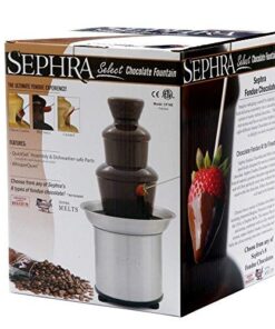 Alternative view of Sephra Select Chocolate Fountain Small 16-Inch Chocolate Fountain Machine for Melting Chocolate, Stainless Steel Heated Basin Chocolate Fountain for Kids and Parties, Whisper Quiet Motor, 4 To 6 LBS Select 16" Home Fountain