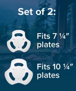 Camco Stack-A-Plate- Easily Organize, Store and Protect Plates During Travel, Non- Slip Backing, Simply Dispense Plates During Later Use, Great For RVs - White (43601) 20 51hEDVkcDJL