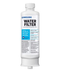 SAMSUNG Genuine Filter for Refrigerator Water and Ice, Carbon Block Filtration, Reduces 99% of Harmful Contaminants for Clean, Clear Drinking Water, 6-Month Life, HAF-QIN/EXP, 1 Pack Filters 28 51hI4tBeb9L