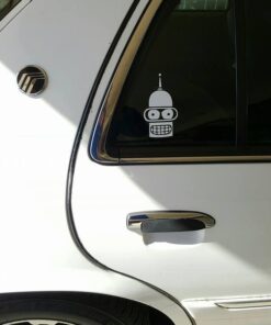 Crawford Graphix Futurama Bender Sticker Decal Laptop Notebook Die-Cut White Sticker Decal (11" White) 5 51hIqJn3OKL