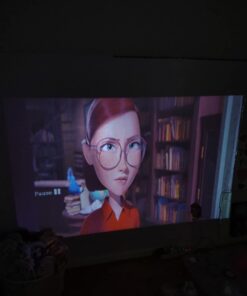 8500Lumens Portable Projector for Home Theater Entertainment, Full HD 1080P Supported Mini Projector HDMI AV USB TV Stick Supported 29 51hIrcAOPnL