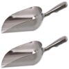 Premium Life AS-12 SET OF 2, 12 Oz. (Ounce) Bar Ice Scoop, Dry Bin Scoop, Dry Goods Scoop, Candy Scoop, Spice Scoop, Cast Aluminum 17 51hK3t8egRL
