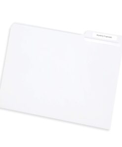 Blue Summit Supplies 100 White File Folders, 1/3 Cut Tab with Assorted Positions, Letter Size, Great for Organizing and Easy File Storage, 100 Pack 8 51hK8vJ5esL
