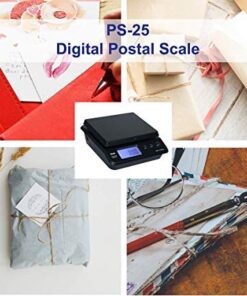 AMERICAN WEIGH SCALES Digital Shipping Postal Scale, Package Postage Scale 55lbs. x 0.01lbs. (Black), PS-25 24 51hKjkqkP5L