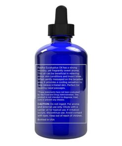 Radha Beauty Eucalyptus Essential Oil 4 oz - 100% Pure & Therapeutic Grade, Steam Distilled for Aromatherapy, Relaxation, Shower, Sauna, Bath, Steam Room and other DIY Projects. 4 Fl Oz (Pack of 1) 25 51hLcRXD6bS 1