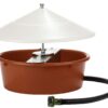 Little Giant Automatic Poultry Waterer with Cover (5 Quart) Heavy Duty Plastic Waterer Bowl with Hose Attachment (Item No. 166386) 5 QUART 35 51hQYvoBSVL