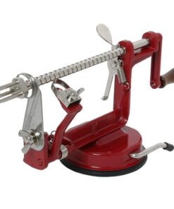 Johnny Apple Peeler, Corer, Slicer, Pie Maker, Stainless Steel Blades, Red VKP1010 Suction Base 23 51hRjrz5nSL