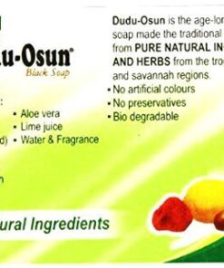 Dudu Osun Pure Organic African Black Soap 150g(Pack of 3) - Effective for Acne Treatment, Eczema, Dry Skin, Scar Removal, Dandruff, Pimples Mark Removal, Anti-fungal Face & Body Wash 8 51hVBB HI4L