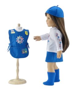 Emily Rose 18 Inch Doll Clothes | 18" Doll Daisy Girl Scout-Inspired 5 Piece Doll Clothing Uniform, Including Tunic with Embroidered Patches! | Gift Boxed! 27 51hXjXwYvwL