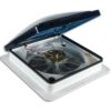 Fan-Tastic Vent RV Roof Vent with Thermostat, Model 3350, White, Manual and Automatic Speed 12 Volt RV Vent Fan, Smoke Dome RV Vent Cover 7 51hc4nQbTL
