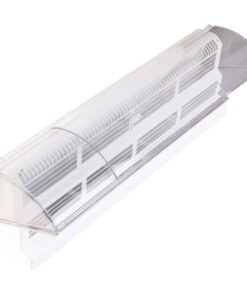 1 - Baseboard Register Air Deflector, For heating & cooling air, Adjusts 15" - 25", 53