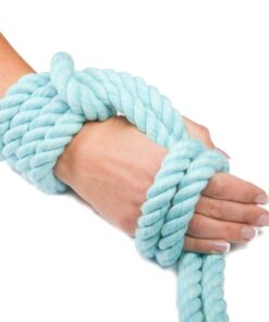 Ravenox Natural Twisted Cotton Rope | Made in The USA | Strong Triple-Strand Cordage for Sports, Décor, Pet Toys, Crafts, Macramé & Indoor Outdoor Use| by The Foot & Diameter (Multiple Color) Aqua Blue 1/2 Inch x 10 Feet 13 51hjxQZk2L 6