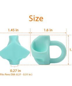 Firesara Pencil Grips, Original Breakthrough Assorted Writing Aid Grip Trainer Posture Correction Finger Grip for Kids Preschoolers Children Adults Special Needs for Lefties or Righties(4PCS) Blue 27 51hovt9LGSS