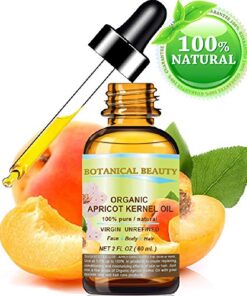 Botanical Beauty ORGANIC APRICOT KERNEL OIL Australian. 100% Pure Virgin Unrefined Cold Pressed Carrier Oil 2 oz- 60 ml. For Face, Hair, Body, Nails, Anti - aging 2 Fl Oz (Pack of 1) 15 51hpsHSaWL