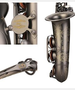 GLORY Engraved Flower High Grade Antique Finish Series PR3, E Flat Alto Saxophone with 11reeds,8 Pads Cushions,case,carekit 15 51hqbEdUQHL