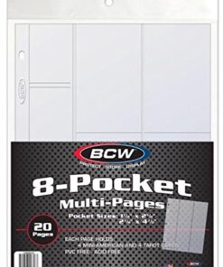 BCW Pro 8-Pocket - Multiple Size Pockets - (20 Ct. Pack) - For Star Wars Armada