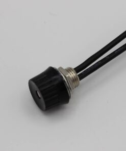 Creative Hobbies 5 Pack of Rotary Style On/Off Canopy Light Switch, Lamp Switch, 3/1 amps at 125/250V, Metal Bushing with 6 Inch Wire Leads Stripped Ends 26 51hr58 5whL