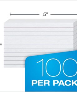 Oxford Ruled Index Cards, 3" x 5", White, 100-Pack (31) 17 51hrrbZGN2L