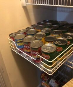 Household Essentials Glidez Powder-Coated Steel Pull-Out/Slide-Out Storage Organizer with Plastic Liner for Under Cabinet or Wire Shelf Use - 1-Tier Design - Fits Standard Size Cabinet or Shelf, White 15" 62 51hue7rkB4L