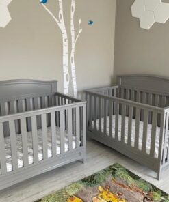 Delta Children Emery 4-in-1 Convertible Baby Crib - Greenguard Gold Certified, Grey 4-in-1 Crib 38 51hz5XrPUL