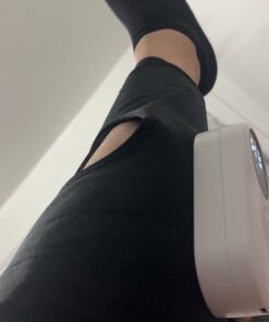 LINGTENG Leg Massager, Calf Air Compression Massager with Heat, Cordless Leg Massager for Circulation and Pain Relief, Calf Massager with 3 Intensities, Gifts for Women (Only Single) Black 40 51i2hSLxgRL