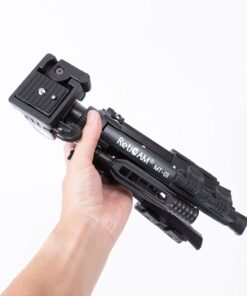RetiCAM Tabletop Tripod with 3-Way Pan/Tilt Head, Quick Release Plate and Carrying Bag for Phones, Cameras and Spotting Scopes - MT01 Mini Tripod, Aluminum, Black 33 51i442F3yjL