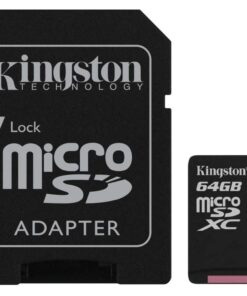 Alternative view of Kingston Canvas Select 64GB microSDHC Class 10 microSD Memory Card UHS-I 80MB/s R Flash Memory Card with Adapter (SDCS/64GB), Black microSD Card