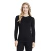 Cuddl Duds Women's Softwear with Stretch Long Sleeve Crew Neck Top X-Small Black 30 51i7OJTbRfL