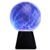 Touch & Sound Activated,Glass Plasma Ball Party magical ball electrostatic flashing ball (6 inches)