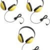 Califonel 2800-YL Listening First Stereo Headphones (3-Pack), Yellow, Adjustable Headband Comfortable for Extended wear, Specifically Sized for Young Students 3 25 51iJBD3s3PL