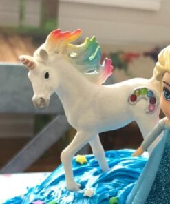 Schleich bayala, Unicorn Toys for Girls and Boys, Rainbow Unicorn Foal with Gems and Multicolor Mane, Ages 5+ 21 51iJayyeGfL