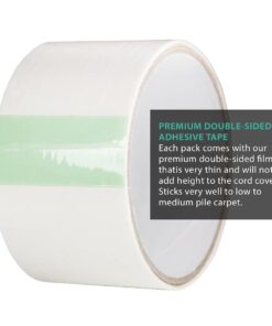 UT Wire 3-Channel Cord Protector & Concealer for Floor - 5 FT - Black 14 51iK6z lSkL