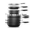 Calphalon Select Space-Saving Hard-Anodized Nonstick 9-Piece Cookware Set, Gray 5 51iKW5NisXL