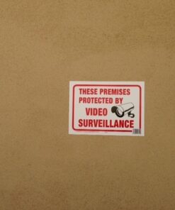 Hy-Ko Products 20619 Surveillance Plastic Sign 8.5" x 12" Red/White 16 51iOCQdEyhL