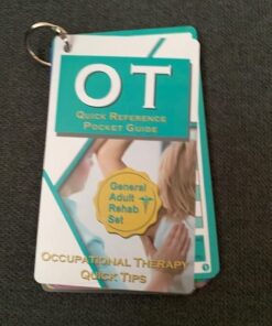 Occupational Therapy Reference Pocket Guide - Must Have OT Resource, 32 Pages OT Quick Tips for OT Student Occupational Therapist Gifts, 17 Cards Perfect Pocket Sized 3"×5" - General Adult Rehab Set 26 51iOohU27sL