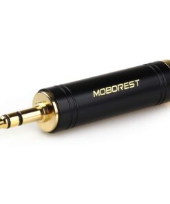 MOBOREST 3.5mm to 1/4'' Stereo Pure Copper Adapter, 1/8'' (3.5mm) Male Plug to 1/4'' (6.35mm) Jack Female Socket Adapter for Headphone Amp Adapte Black -1PCS BLACK-1PCS 10 51iPVvAqQtL