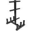 Olympic 2-inch Weight Plate Tree Rack with 6 Barbell Holders - Holds Up to 800 lbs. of Olympic Weight Plates – Workout & Lifting Equipment for Professional & Home Gym Storage Use - Assembly Required 30 51iRLdifJfL