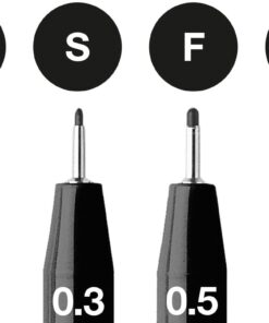 Faber-Castell Pitt Artist Pen 167115 India Ink Pens Pack of 4 M F S XS Black 1 12 51iTZwZTYL