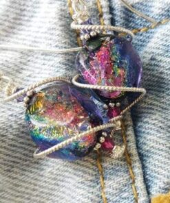 Body Candy Handcrafted 925 Silver Purple Dichroic Drop Dangle Earrings Created with Crystals 34 51iUI8SOYVL