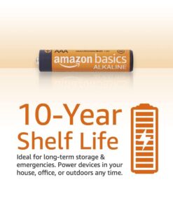Amazon Basics 36-Pack AAA Alkaline High-Performance Batteries, 1.5 Volt, 10-Year Shelf Life 36 Count (Pack of 1) 21 51iWjodEJL