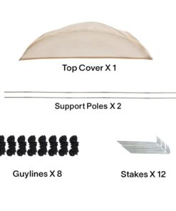 EighteenTek Holiday Decoration Sports Tent with Sealed Floor - Instant Tent Shelter - Outdoor Bubble Tent 1-6 Person - Rain Tent Camping Sun Shelter Pop Up - Clear, Patent Pending Protected Design 72"x72"x65"h 44 51iWrSGDZQL 2