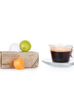 Alternative view of RECAPS Refillable Reusable Coffee Pods Compatible with Dolce Gusto Brewers 3 Pack (Yellow Green White) White Yellow Green