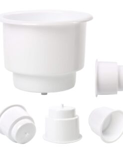 Amarine Made Recessed Drop in Plastic Cup Drink Can Holder with Drain for Boat Car Marine Rv (White) (5) 17 51iYYycTTiL