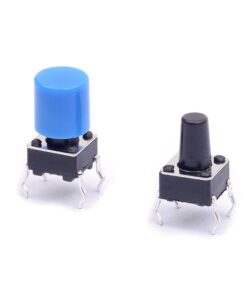 Alternative view of Cylewet 35Pcs 6×6×9mm Tactile Tact Push Button Switch Micro Switch Touch Switch with Button Caps of 7 Color for Arduino (Pack of 35) CYT1052