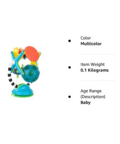 Sassy Teethe & Twirl Sensation Station 2-in-1 Suction Cup High Chair Toy | Developmental Tray Toy for Early Learning | for Ages 6 Months and Up 23 51ibLfNGKL