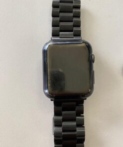 Simpeak Business Metal Band Compatible with Apple Watch Series 9 8 7 (45mm) Series 6 SE 5 4 (44mm) Series 3 2 1 (42mm) Women Men Solid Stainless Steel Band Strap Replacement for iWatch 45mm 44mm 42mm 40 51icdq5X8WL