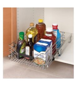 Seville Classics Chrome Wire Sliding Storage Drawer 12 51imH2dYx4L