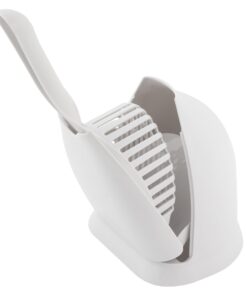 Petmate Scoop N' Hide Cat Litter Scoop with Discreet Litter Scoop Holder, White Pearl White 16 51imicazmL