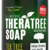 Oleavine TheraTree Tea Tree Oil Soap with Neem Oil - 12oz - Helps Skin Irritation, Body Odor, & Helps Restore Healthy Complexion for Body and Face TheraTree